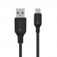 Здрав кабел с въжена оплекта за устройства с USB-C порт - Tactical Stitch Thread USB-A to USB-C Cable (30 см) 15W (черен) thumbnail