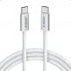 Кабел с бързо зареждане за устройства с USB-C порт - Anker Zolo USB-C to USB-C Cable 240W (180 см) (сив)  thumbnail