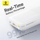 Външна батерия 10000 mAh с вграден USB-C кабел и 1xUSB-C, 1xUSB-A портове - Baseus Bipow 2 Digital Display Power Bank With USB-C Cable 20W 10000mAh (бял) thumbnail 13