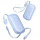 Външна батерия с вграден USB-C и Lightning кабел и USB-C, USB-А портове - Baseus Qpow3 Ultra EnerFill Power Bank With USB-C And Lightning Cable 22.5W 20000mAh (син) thumbnail 2