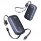 Външна батерия с вграден USB-C и Lightning кабел и USB-C, USB-А и Lightning портове - Baseus Qpow3 Ultra EnerFill Power Bank With USB-C And Lightning Cable 45W 20000mAh (черен) thumbnail 2