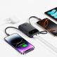  Външна батерия с вграден USB-C и Lightning кабел и USB-C, USB-А портове - Baseus EnerFill FC31 Qpow2 Power Bank With USB-C and Lightning cable 45W 20000 mAh (черен) thumbnail 3