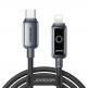 USB-C към Lightning кабел за Apple устройства с Lightning порт - Joyroom S-A55 StarFlight USB-C to Lightning Cable PD 30W (черен) (120 см) thumbnail