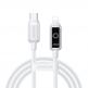 USB-C към Lightning кабел за Apple устройства с Lightning порт - Joyroom S-A55 StarFlight USB-C to Lightning Cable PD 30W (бял) (120 см) thumbnail