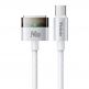 Mагнитен захранващ кабел за MacBook Pro 14 (2021-2025), MacBook Pro 16 (2021-2024), MacBook Air 13 (2021-2025), MacBook Air 15 (2023-2025) - Mcdodo USB-C to Magsafe 3 Charge Cable 140W (200 см) (бял) thumbnail