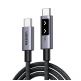 USB-C към USB-C кабел за устройства с USB-C порт (200 см) - Ugreen UNO USB-C to USB-C PD Fast Charging Cable 100W (черен) thumbnail