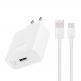 Захранване за ел. мрежа с USB-A порт с технология за бързо зареждане и USB-C кабел - Honor SuperCharge Wall Charger 66W With USB-C Cable (бял) thumbnail 4