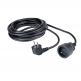 Удължителен AC кабел за зареждане на техника и мобилни устройства - Hama Standard Extension Cord 5m (черен) (5 метра) thumbnail