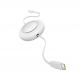 Разтягащ се USB-C към USB-C кабел - Baseus Free2Pull Retractable USB-C to USB-C Cable 100W (бял) (200 см) thumbnail 5