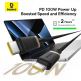 Здрав кабел с въжена оплетка за бързо зареждане за устройства с USB-C порт - Baseus Dura Series USB-C to USB-C Fast Charging Cable 100W (P10377803U01-02) (200 см) (черен-златист) thumbnail 5