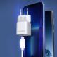 Захранване за ел. мрежа 20W с USB-C изход и технология за бързо зареждане - Choetech Mini Wall Charger USB-C 20W PD (бял) thumbnail 3