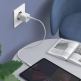 Захранване за ел. мрежа 20W с USB-C изход и технология за бързо зареждане - Choetech Mini Wall Charger USB-C 20W PD (бял) thumbnail 6