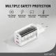 Захранване за ел. мрежа с USB-A и 2xUSB-C изходи с технология за бързо зареждане - 4smarts GaN Wall Charger PDPlug Trio 65W (бял) thumbnail 8