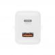 Захранване за ел. мрежа с USB-A и USB-C изходи и технология за бързо зареждане - 4smarts Wall Charger PDPlug Duos PD 30W (бял) thumbnail 4