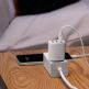 Захранване за ел. мрежа с 3xUSB-A изхода и технология за бързо зареждане - Baseus Compact Wall Charger 3U 17W (бял) thumbnail 13