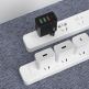 Захранване за ел. мрежа с 3хUSB-A и USB-C изходи и технология за бързо зареждане - Dudao Quick Wall Charger 20W (бял) thumbnail 3