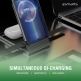 Тройна поставка (пад) за безжично зареждане за iPhone с Magsafe, Apple Watch и AirPods - 4smarts Wireless Charger UltiMag TrioFold Lucid 15W (черен) thumbnail 7