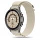Текстилна каишка за Samsung Galaxy Watch, Huawei Watch, Xiaomi, Garmin и други часовници с 20мм захват - Tech-Protect Nylon Pro Band 20mm (бежов) thumbnail