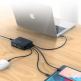 Захранване за ел. мрежа с 3xUSB-A и 1xUSB-C 60W изходи с технология за бързо зареждане - Choetech travel wall Charger 72W PD72-1C3U (черен) thumbnail 7