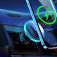 Поставка за радиаторa на кола с безжично зареждане за iPhone с Magsafe - Joyroom Magnetic Fast Wireless Vent Car Holder 15W (сребрист) thumbnail 3