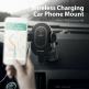 Поставка за кола с безжично зареждане за Qi съвместими смартфони - Ravpower Wireless Chargering Car Holder 10W (черен) thumbnail 5
