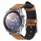 Кожена каишка за Samsung Galaxy Watch, Huawei Watch, Xiaomi, Garmin и други часовници с 20мм захват - Spigen Retro Fit Band 20mm (кафяв) thumbnail 4