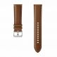 Оригинална кожена каишка за Samsung Galaxy Watch, Huawei Watch, Xiaomi, Garmin и други часовници с 22мм захват - Samsung Stitch Leather Band 22mm (ET-SLR84LAE) (кафяв) thumbnail