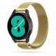 Каишка от неръждаема стомана за Samsung Galaxy Watch, Huawei Watch, Xiaomi, Garmin и други часовници с 20мм захват - Tech-Protect Milanese Steel Band 20mm (златист) thumbnail 5