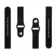 Силиконова каишка за Samsung Galaxy Watch, Huawei Watch, Xiaomi, Garmin и други часовници с 20мм захват - Tactical 432 Silicone Sport Band 20mm (черен) thumbnail 3