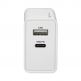 Захранване за ел. мрежа с USB-A изход и USB-C изход (30W) - 4smarts Wall Charger VoltPlug PD 30W (бял) thumbnail 3