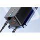 Захранване за ел. мрежа за лаптопи, смартфони и таблети с AC, 1xUSB-A и 2xUSB-C изходи с технология за бързо зареждане - Toocki GaN Power Adapter Socket 67W (черен) thumbnail 5