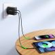 Захранване за ел. мрежа смартфони и таблети с 2xUSB-C изхода и с технология за бързо зареждане - Joyroom Dual Travel Wall Charger USB-C 40W PD (черен) thumbnail 13