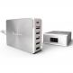 Захранване за ел. мрежа за лаптопи, смартфони и таблети с 5xUSB-A и 1xUSB-C изходи с технология за бързо зарежданe - Adam Elements Omnia PA601 Desktop Charging Station 81W (сребрист) thumbnail