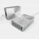 Захранване за ел. мрежа за лаптопи, смартфони и таблети с 5xUSB-A и 1xUSB-C изходи с технология за бързо зарежданe - Adam Elements Omnia PA601 Desktop Charging Station 81W (сребрист) thumbnail 2