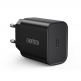 Захранване за ел. мрежа 20W с USB-C изход и технология за бързо зареждане (черен) - Choetech Wall Charger USB-C 20W PD (bulk) thumbnail