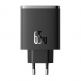 Захранване за ел. мрежа за лаптопи, смартфони и таблети с 2xUSB-C и 1xUSB-A изходи с технология за бързо зареждане - Baseus GaN 5 Cube Pro Charger 65W (P10152301113-00) (черен) thumbnail 2