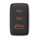 Захранване за ел. мрежа за лаптопи, смартфони и таблети с 2xUSB-C и 1xUSB-A изходи с технология за бързо зареждане - Baseus GaN 5 Cube Pro Charger 65W (P10152301113-00) (черен) thumbnail 4