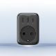 Захранване за ел. мрежа с UK стандарт и 2хUSB-A и USB-C изходи и преходник към EU стандарт - Ugreen GaN Compact Travel Charger 30W With EU Plug (черен) thumbnail 2