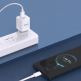 Захранване за ел. мрежа с USB-A и USB-C изходи и технология за бързо зареждане - Dudao A13Pro GaN Fast Wall Charger 33W (бял) thumbnail 3
