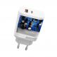 Захранване за ел. мрежа с USB-A и USB-C изходи и технология за бързо зареждане - Dudao Dual Travel Fast Wall Charger 22.5W (бял) thumbnail 2