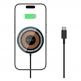 Поставка (пад) за безжично зареждане за iPhone с Magsafe - Tech-Protect USB-C Magnetic Wireless Qi Charger Qi15W-A30 (черен) thumbnail 2