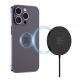 Поставка (пад) за безжично зареждане за iPhone с Magsafe - Tech-Protect USB-C Magnetic Wireless Qi Charger Qi15W-A30 (черен) thumbnail 4