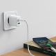 Захранване за ел. мрежа с USB-A и USB-C изходи и технология за бързо зареждане - Acefast Dual Wall Charger 20W (бял) thumbnail 6