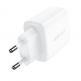 Захранване за ел. мрежа с USB-A и USB-C изходи и технология за бързо зареждане - Acefast Dual Wall Charger 20W (бял) thumbnail 12
