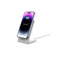 Поставка (пад) за безжично зареждане за iPhone с Magsafe и Apple AirPods - Tech-Protect Wireless Magnetic Magsafe Charger QI15W-A23 (бял) thumbnail 6