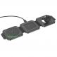 Тройна поставка (пад) за безжично зареждане на iPhone с Magsafe, Apple Watch и Qi съвместими устройства - Hoco 3-in-1 Folding MagSafe Wireless Charger 15W (черен) thumbnail 2