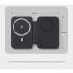 Преносима тройна поставка (пад) за безжично зареждане за iPhone с MagSafe, Apple Watch, AirPods и Qi съвместими мобилни устройства - Benks On Go 3-in-1 MagSafe Foldable Pad 15W (бял) thumbnail 5