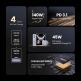 Захранване за ел. мрежа за лаптопи, смартфони и таблети с USB-A и 3xUSB-C изходи с технология за бързо зареждане - Ugreen Nexode Pro GaN Fast Wall Charger 160W (тъмносив) thumbnail 5