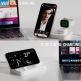 Тройна поставка (пад) за безжично зареждане за iPhone с MagSafe, Apple Watch, AirPods Pro и Qi съвместими мобилни устройства - 4smarts Qi2 Charging Station Trident With Apple Watch Charger (бял) thumbnail 5