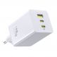 Захранване за ел. мрежа за лаптопи, смартфони и таблети с 2xUSB-C и 1xUSB-A изходи - Baseus EnerFill FE11 GaN Wall Charger 100W (бял) thumbnail 2